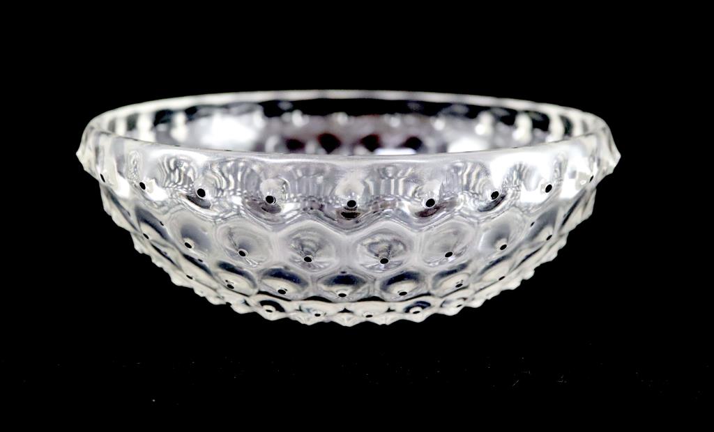 René Lalique. A pre-war Cactus pattern bowl, no.3281?, designed in 1933, 20cm diameter